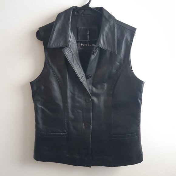 Daniel San Perfecto sleeveless genuine leather vest Medium - Picture 8 of 16